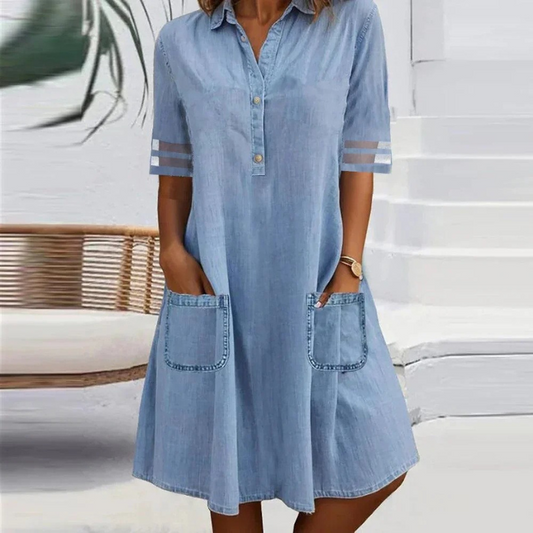 JILL – Jeans-Minidress mit Seitentaschen
